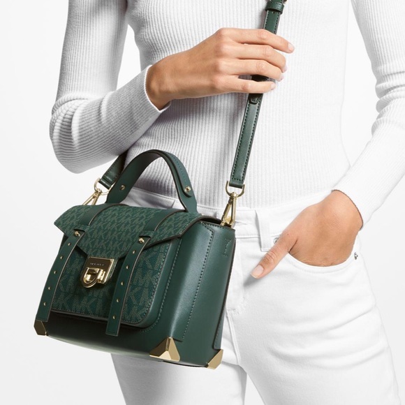 🍀NeW! Michael Kors Manhattan MD Satchel - Picture 2 of 8